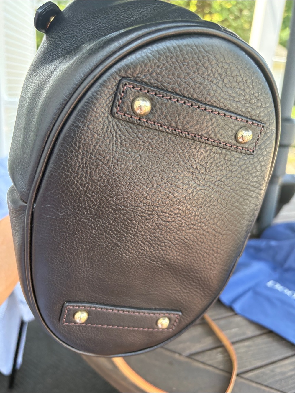 Dooney & Bourke Black Leather Bucket Bag. - Picture 9 of 14
